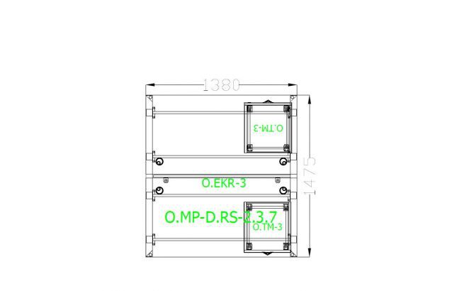 Комплект №8 состав: O.MP-D.RS-2.3.7, O.TM-3-(2 шт.), O.EKR-3 Комплект №8