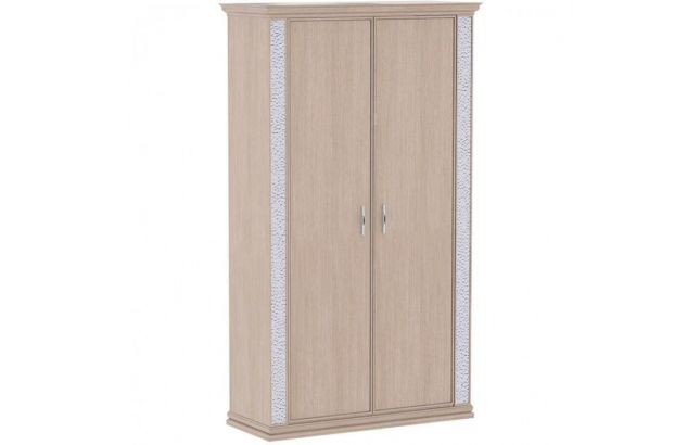 Шкаф высокий с деревянными дверями PRT404