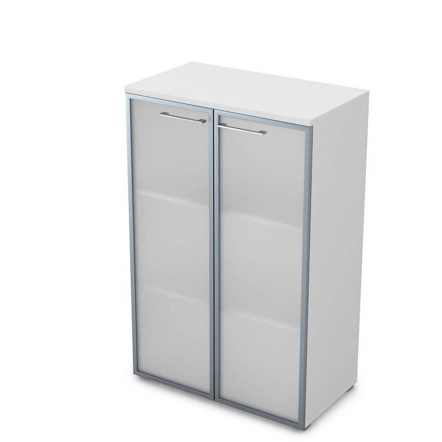 Шкаф средний с дверью со стеклом в алюминиевой раме 9НШ.017.6