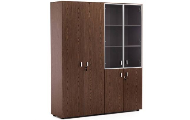 Шкаф высокий комбинированный со шкафом для бумаги 101726