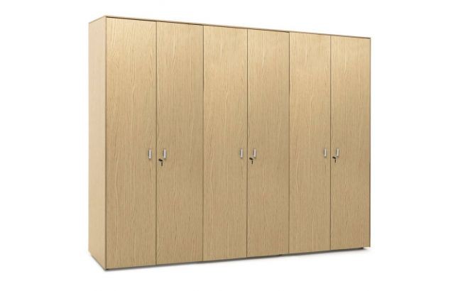 Шкаф высокий для бумаг двойной с гардеробом 101732