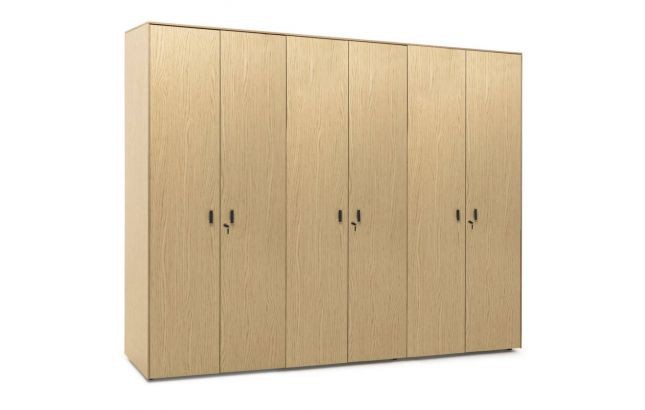 Шкаф высокий для бумаг двойной с гардеробом 101732