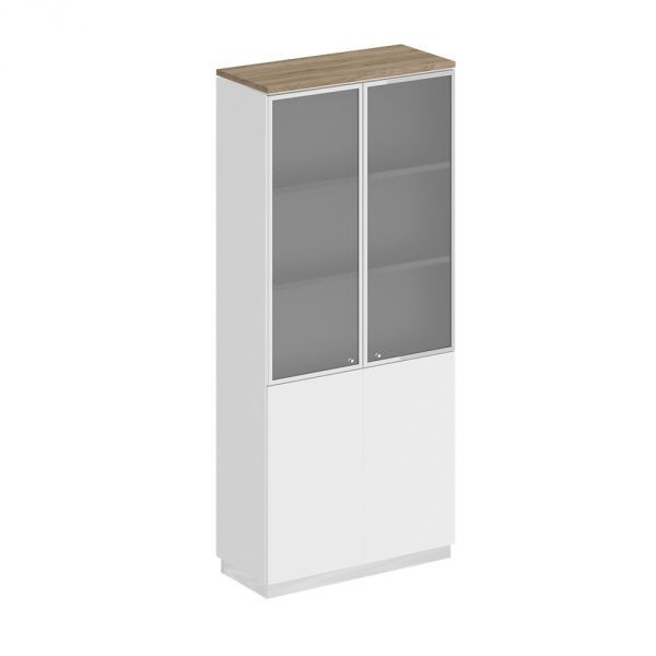 Шкаф высокий для документов со стеклянными дверьми СИ 308