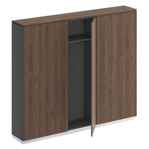 Шкаф высокий комбинированный (закрытый - одежда узкий - закрытый) СИ 316