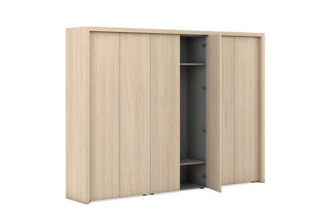 Шкаф высокий широкий для документов + шкаф для одежды JR504