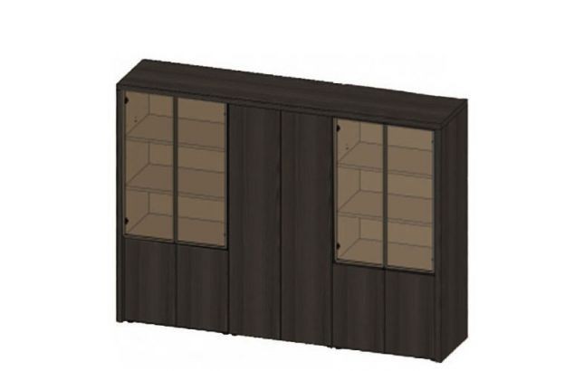 Шкаф высокий широкий комбинированный + шкаф для одежды JR518
