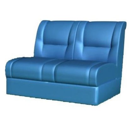 Двухместный диван без подлокотников V-300 Арт. 2BP экокожа