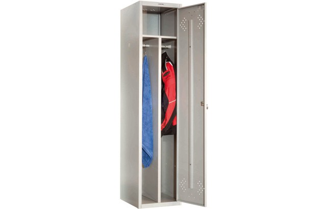 Шкаф металлический для одежды ПРАКТИК Стандарт LS-11-40D