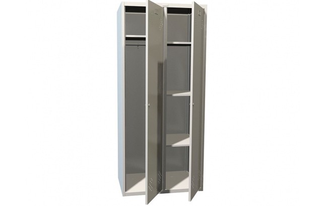 Шкаф металлический для одежды ПРАКТИК Стандарт LS-21 U