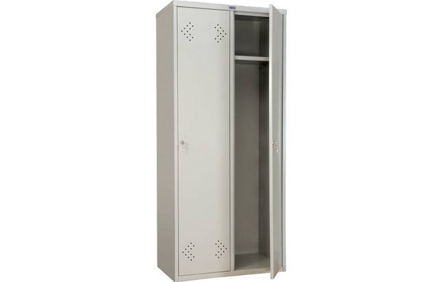 Шкаф металлический для одежды ПРАКТИК Стандарт LS-21-80