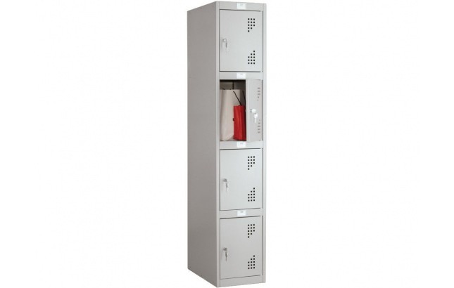 Шкаф металлический для одежды NOBILIS антивандальный NLH-04