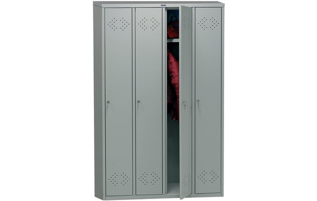 Шкаф металлический для одежды ПРАКТИК Стандарт LS-41