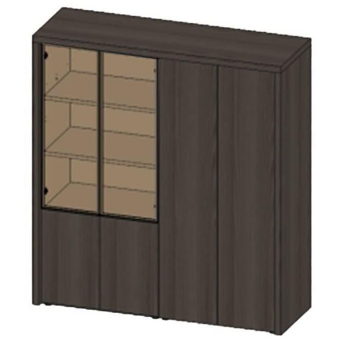 Шкаф высокий комбинированный + шкаф для одежды JR517